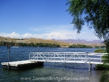 Gangway to a residential boat dock in Bullhead City, Arizona